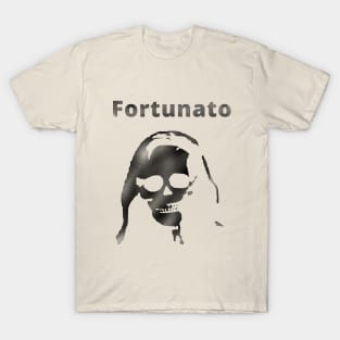 Madeline Usher promoting Fortunato's products T-Shirt